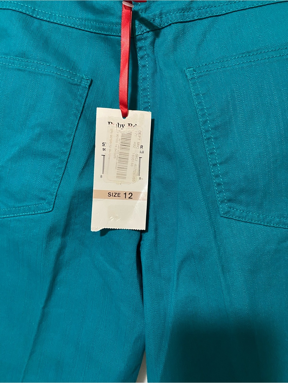 Ruby Rd. Teal Straight-Leg Pants - Picture 3 of 5